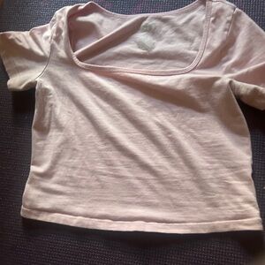 SO Light Pink Short Sleeve crop top L 10/12
